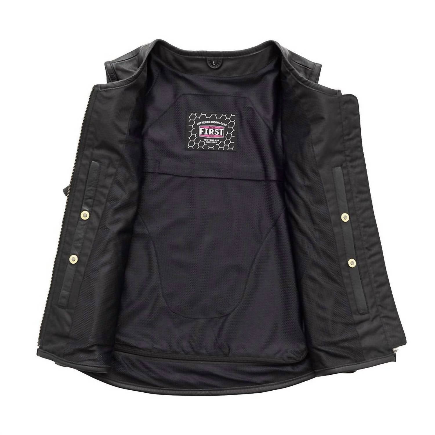 First Mfg Co. - Women's Katana Motorcycle Leather Vest