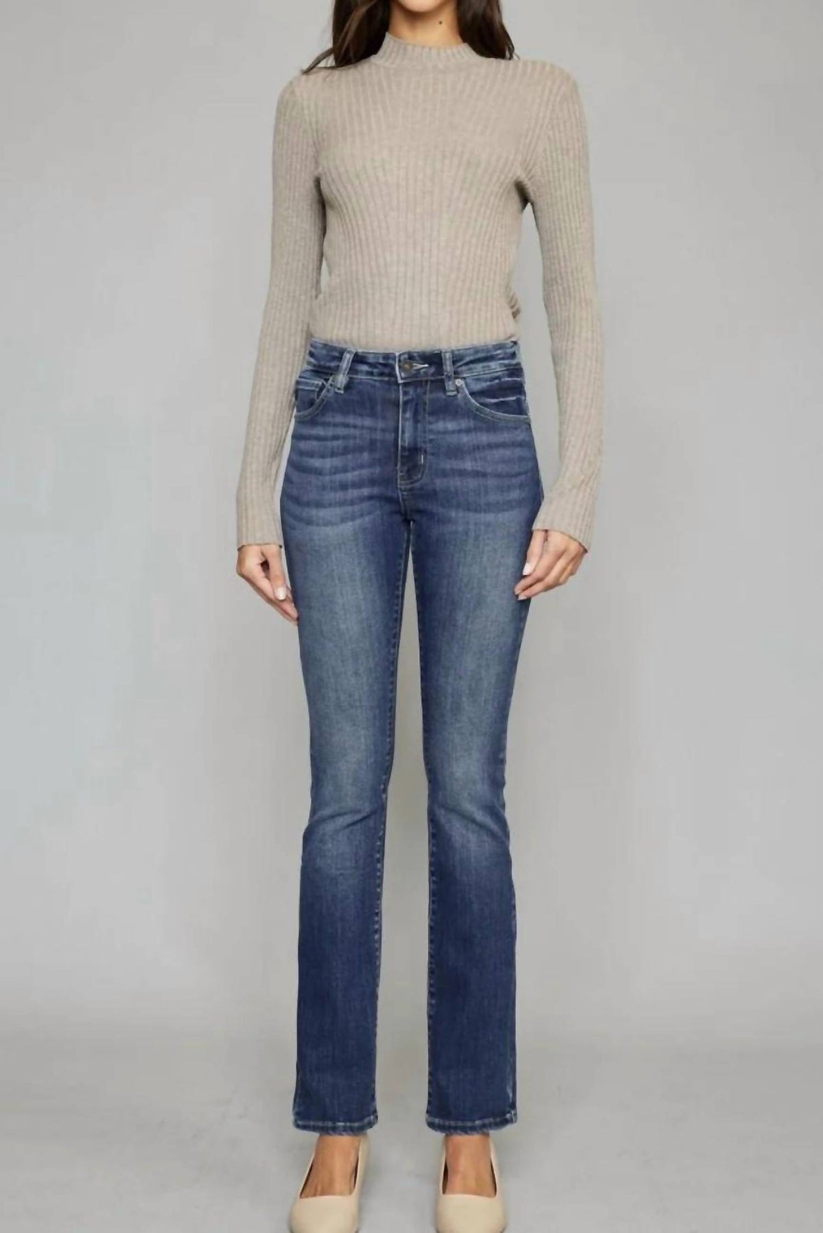 Kancan - High Rise Skinny Bootcut Jeans