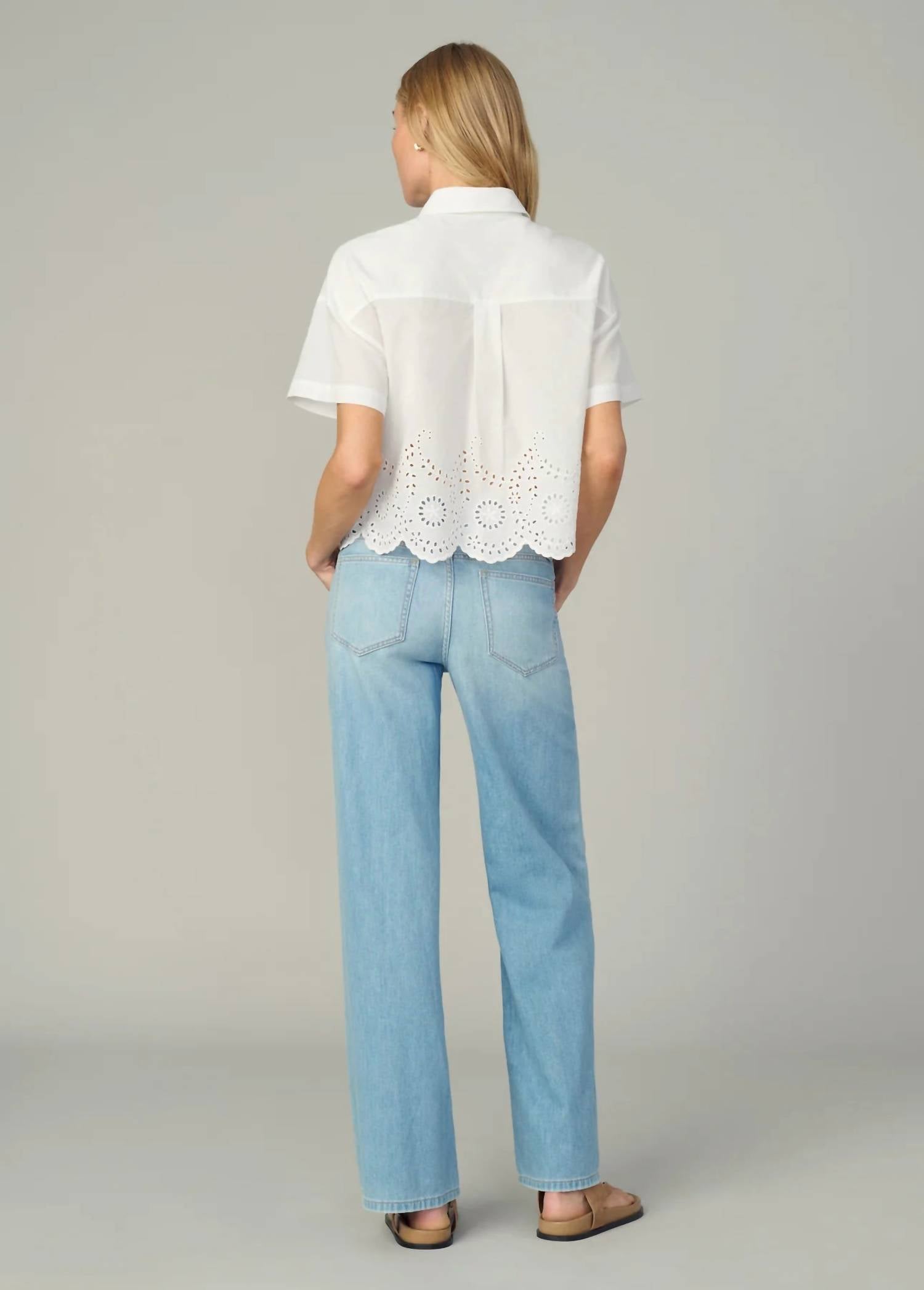 Joe'S Jeans - Women's The Eyelet Short Sleeve Shirt