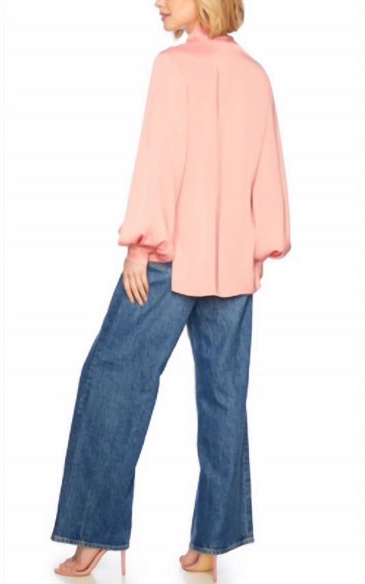 Susana Monaco - Matte Satin Tie Blouse