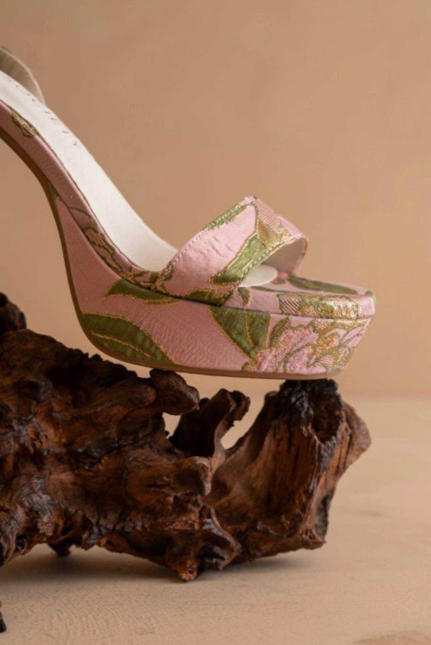 OASIS SOCIETY Women's Olympia Raffia Platform Heel in rose garden - women's shoe - view 5