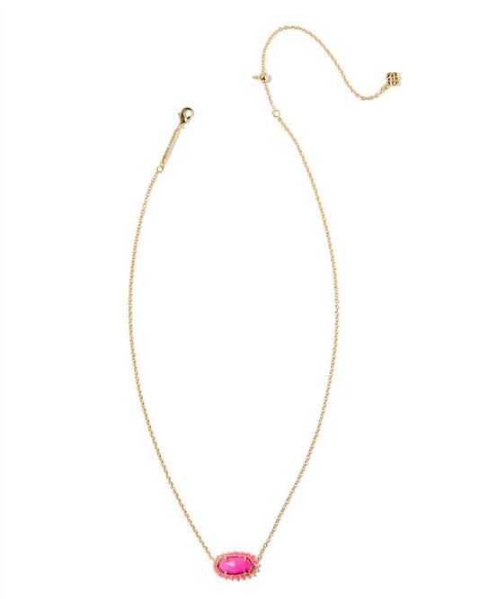 Kendra Scott - Women's Elisa Color Blast Frame Short Necklace