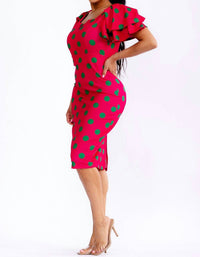 Karen T Design - Polka Dots Midi Dress