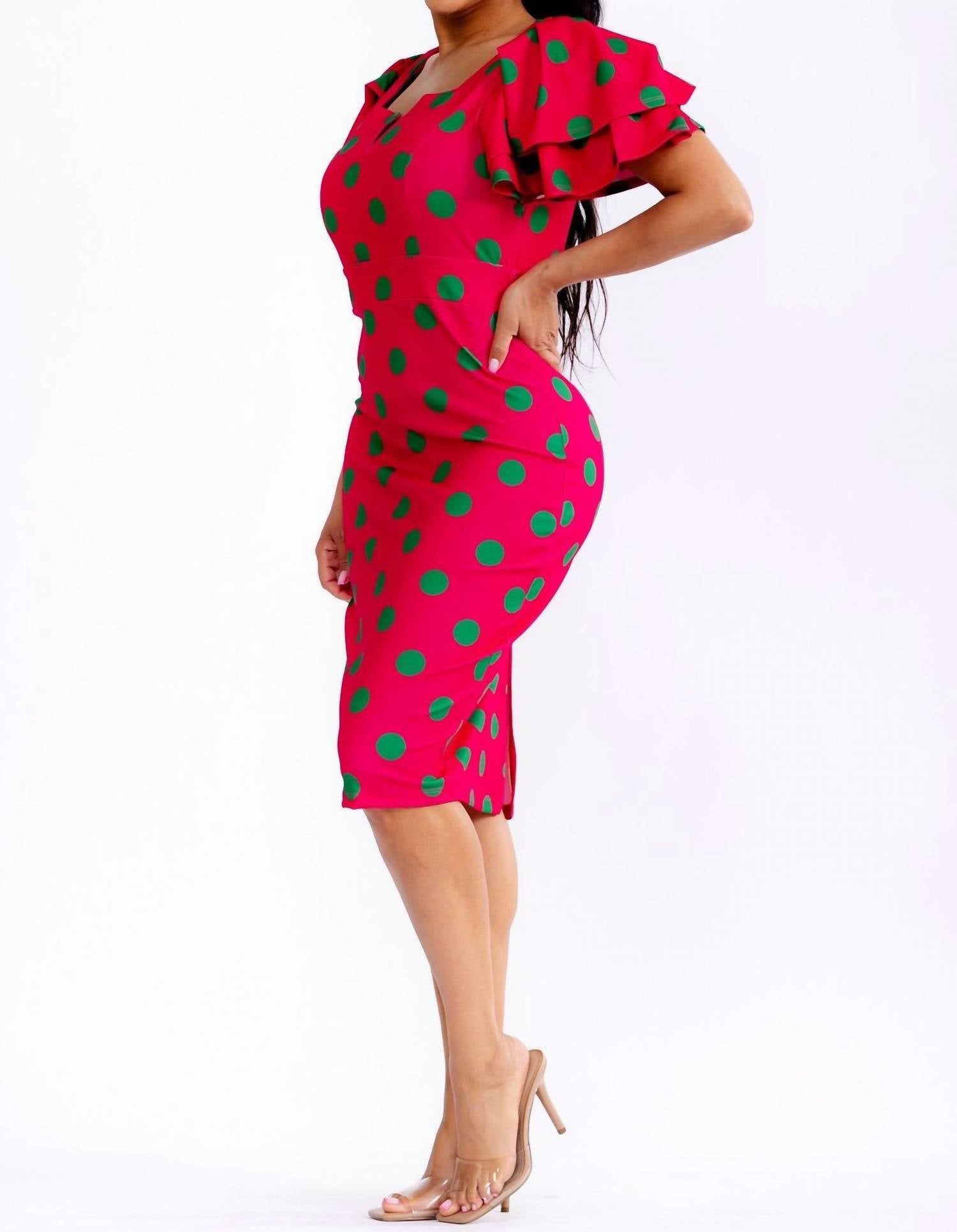 Karen T Design - Polka Dots Midi Dress