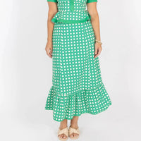 Garland Bags Addie Skirt in green cane - women's skirt