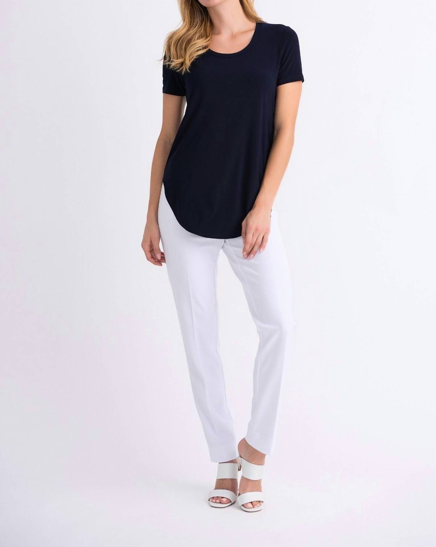 Joseph Ribkoff - Short Sleeve Silky Knit Top