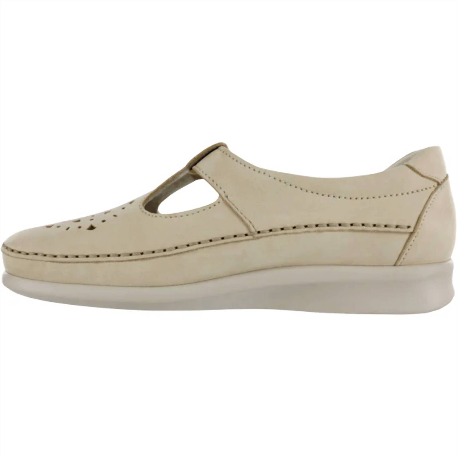 SAS Women's Willow Slip On Loafer in linen - women's flats - detail view