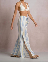 Elan - Drawstring Stripe Pants