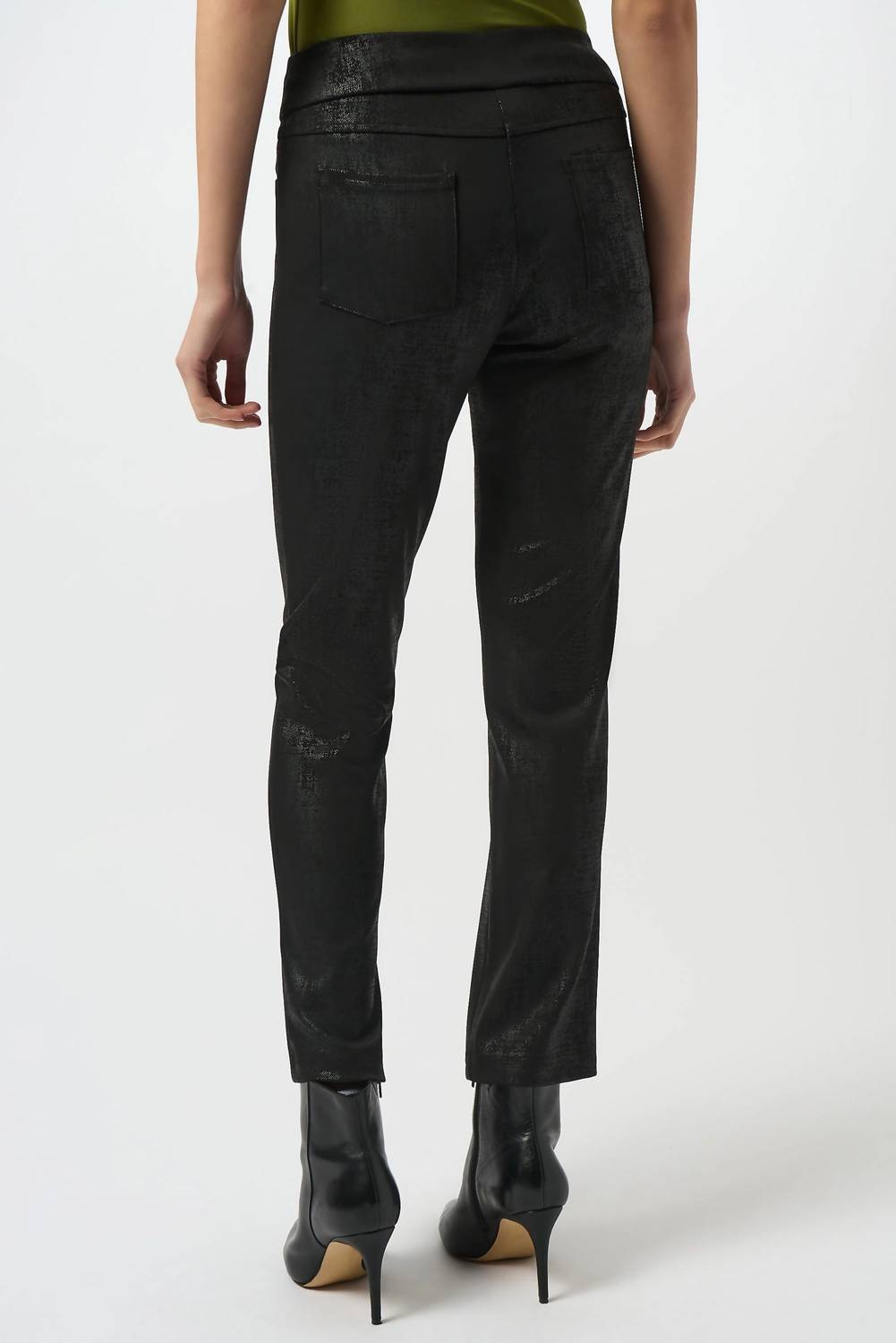 Joseph Ribkoff - Foiled Pull On Slim Ankle Pants