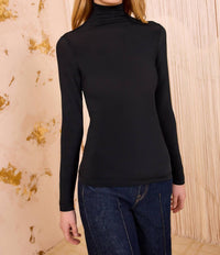 Ulla Johnson - Aurelia Jersey Long Sleeve Turtleneck Sweater