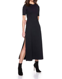 Susana Monaco - Crew Side Slit Midi Dress