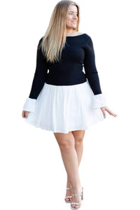 Able - Sweater & Poplin Mini Dress