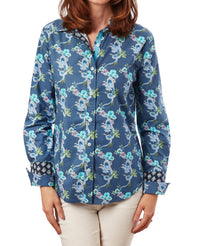 Dizzy-Lizzie Rome Shirt in navy dragon - women's blouse