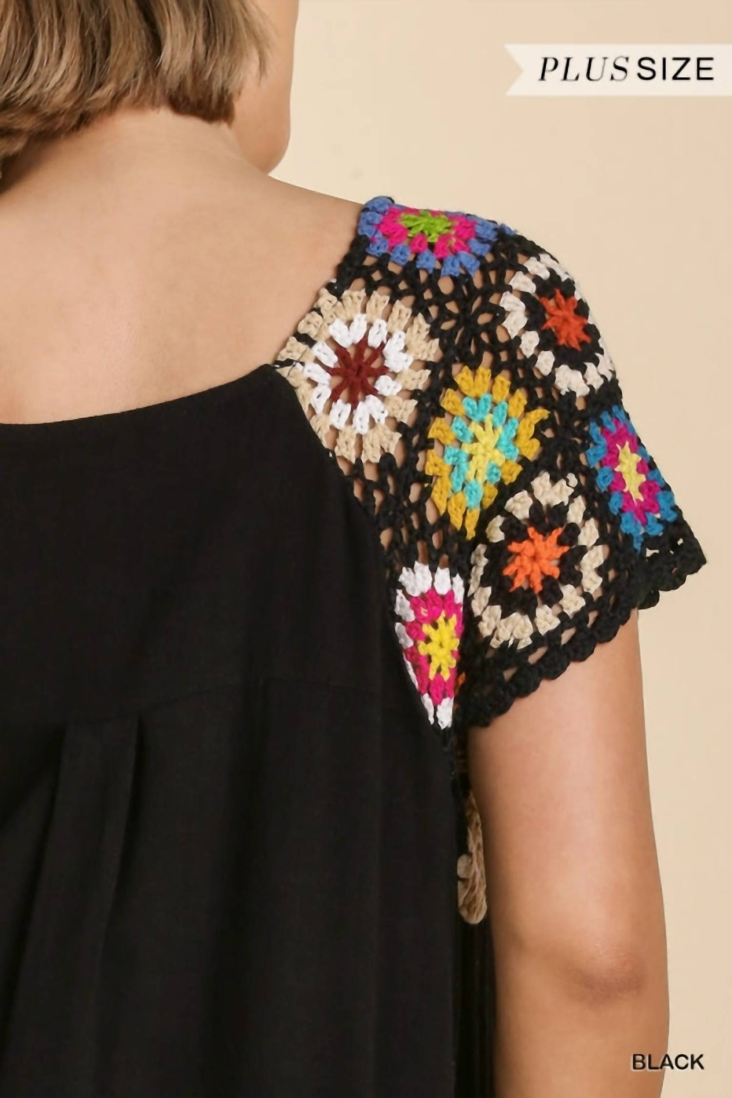Umgee - Crochet Sleeve Dress