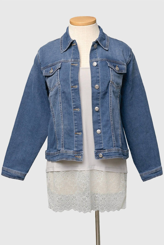 Heart Of Pine - Women's Trucker Curvy Denim Jacket