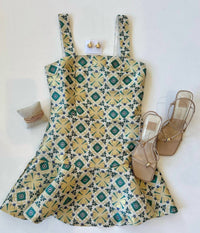 Sincerely Ours - Tile Jacquard Emily Mini Dress