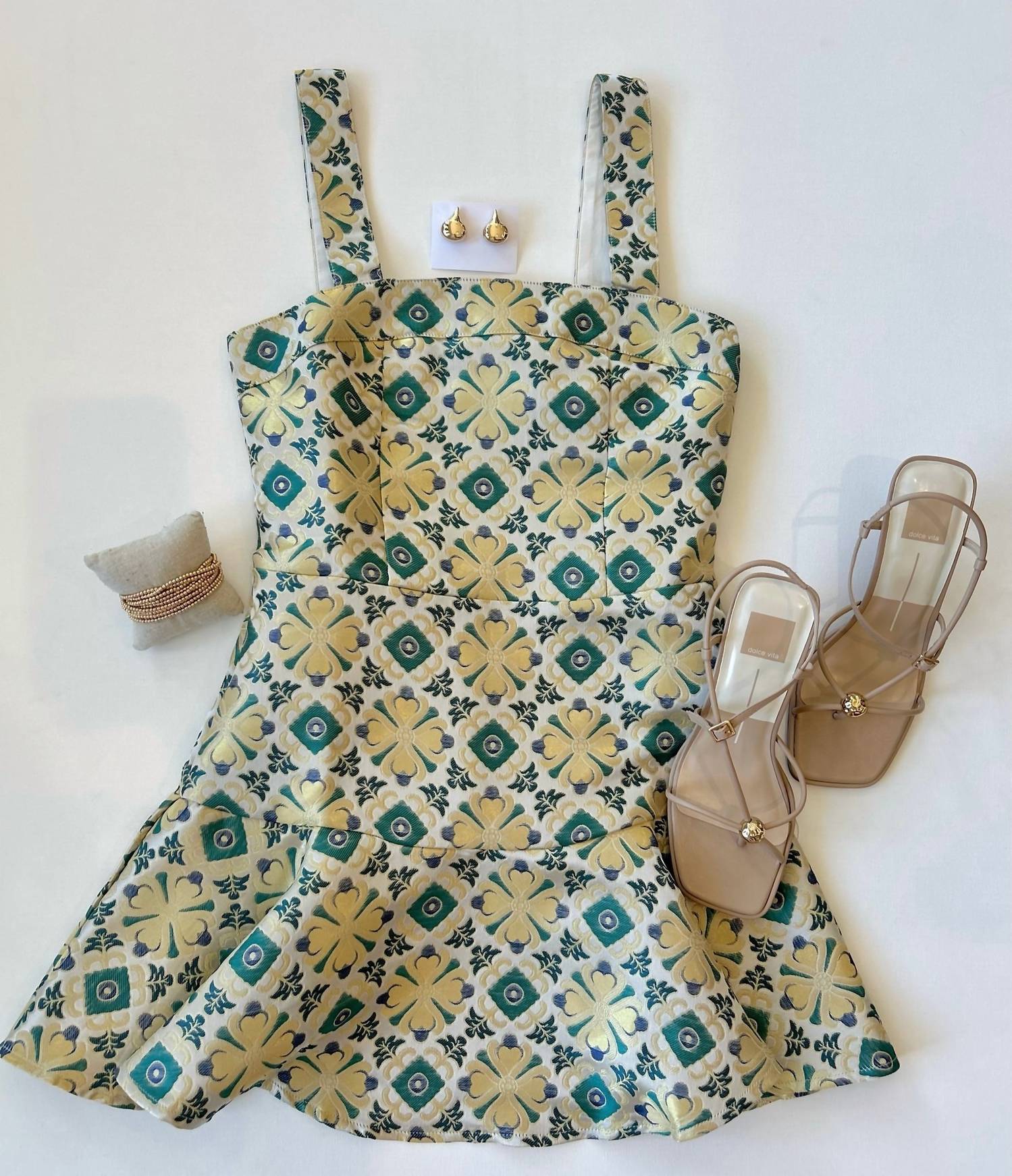 Sincerely Ours - Tile Jacquard Emily Mini Dress