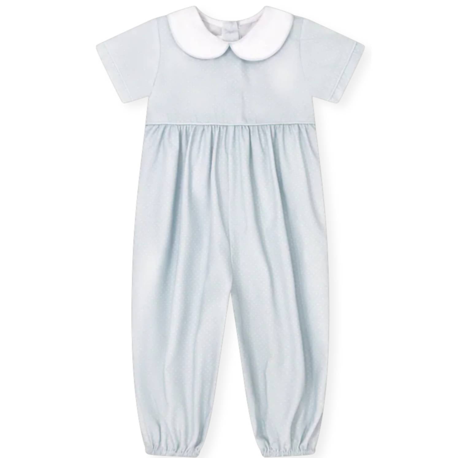 Lullaby Set Girls Rover Romper in bellevue blue bitty dot - kids' item