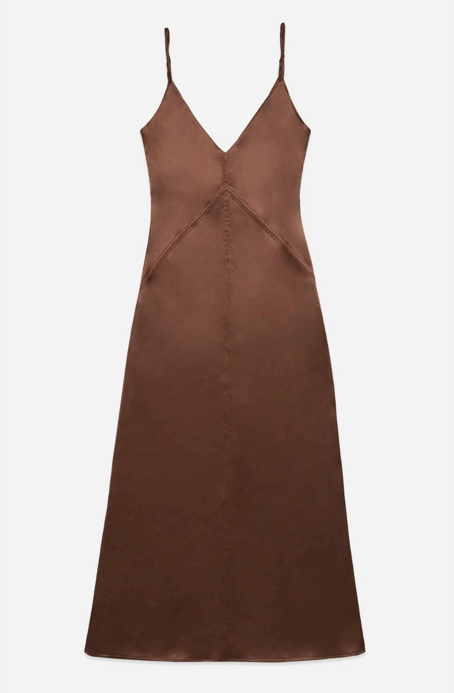 Deluc - Women's Deep V Neck Clay Dress