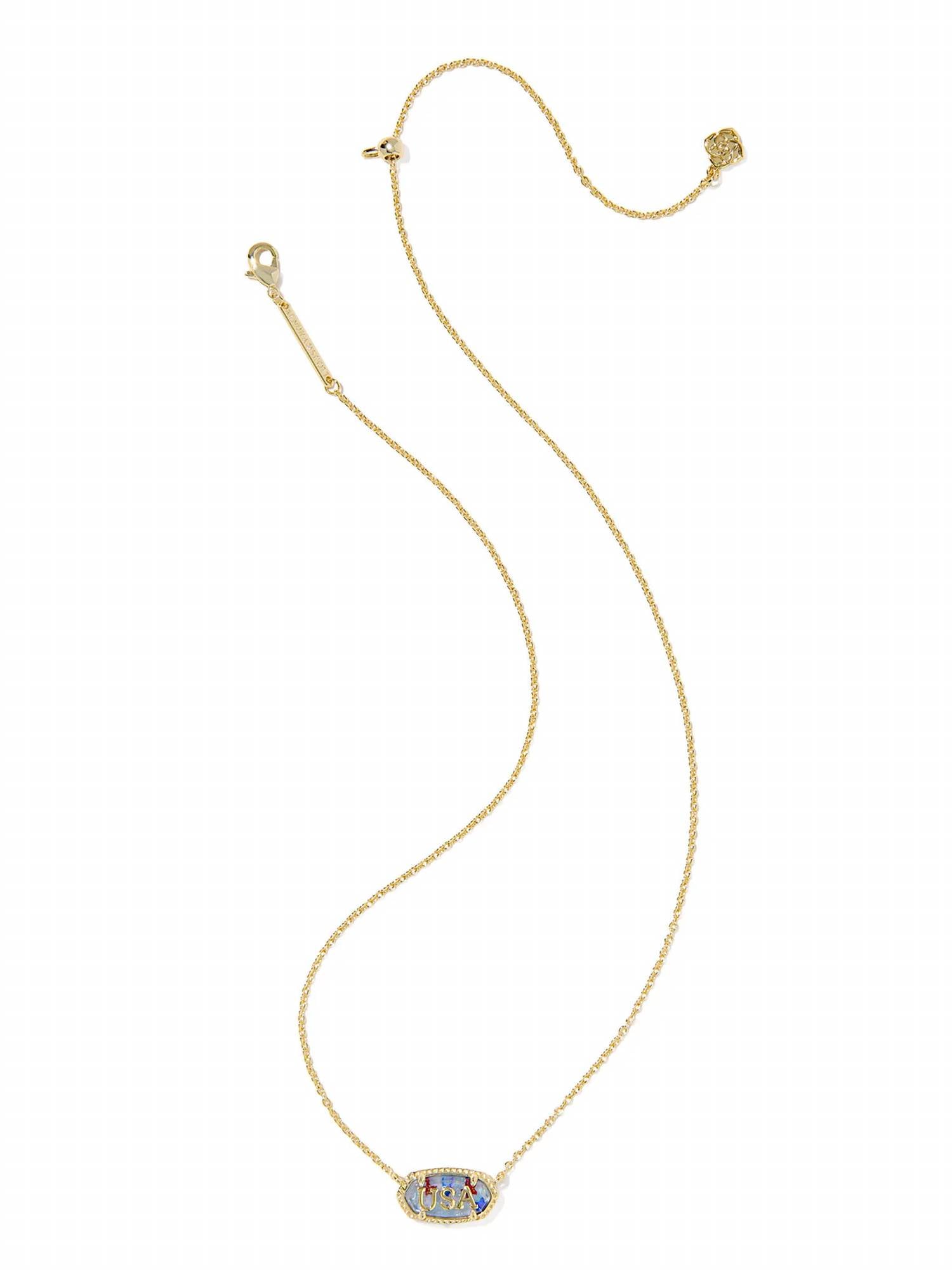 Kendra Scott - Women's Elisa Usa Short Pendant Necklace