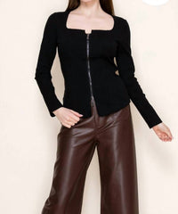 White Birch - Zipped Up Top
