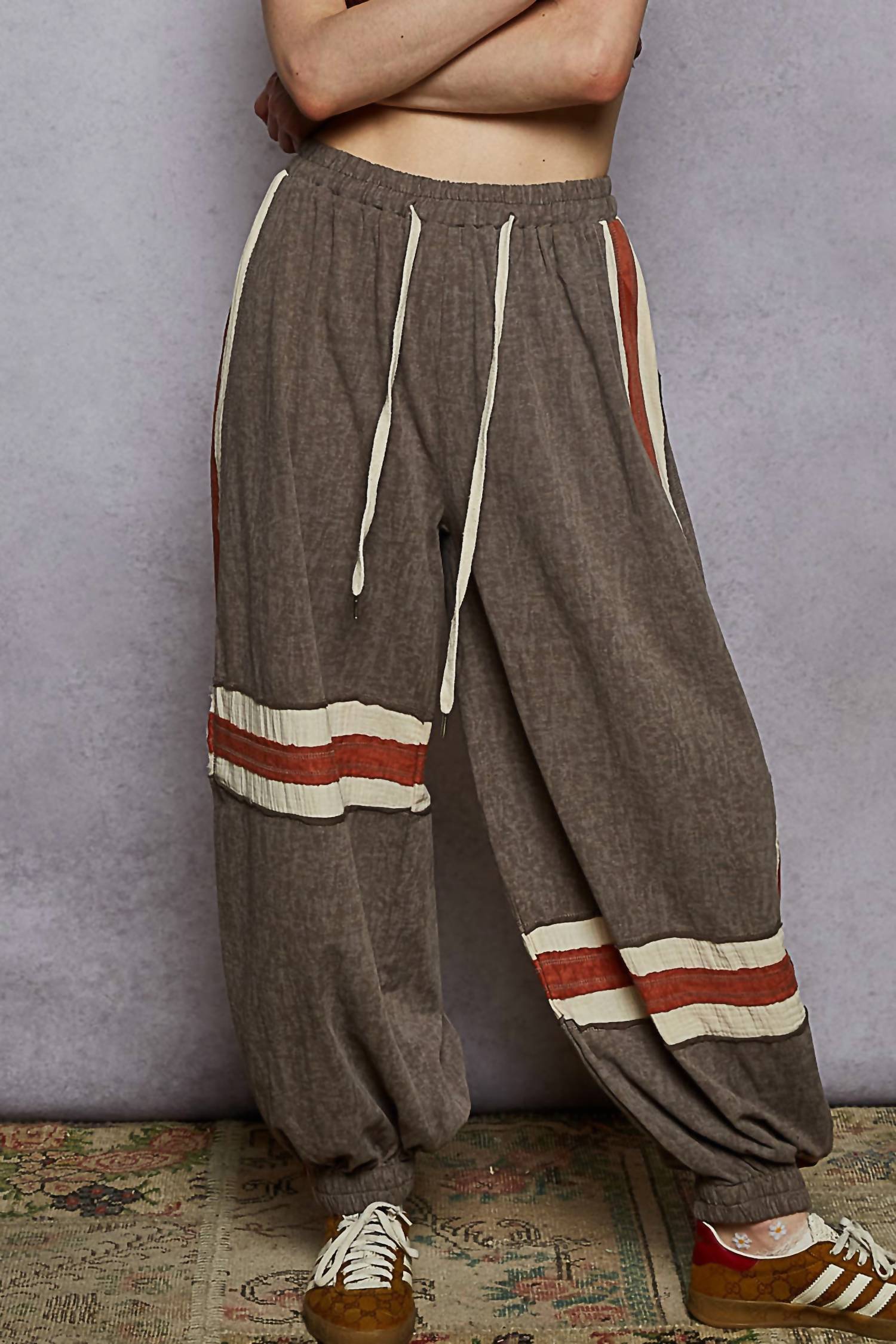 Pol - Patch Work Hoodie Jacket Jogger Set
