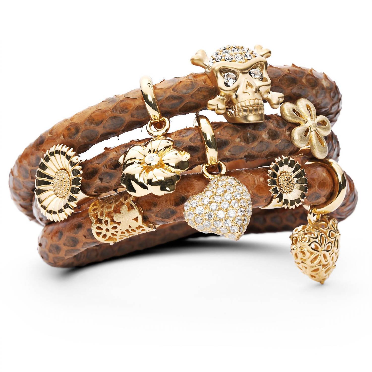 Story Jewellery - Women's Daisy Button 15mm Pendant Bracelet