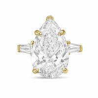 Diana M Jewels - Women's Pear Lab-Grown Diamond Ring (20.00 Ct) - Signature