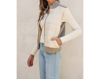 Dress Forum - Sherpa and Puff Contrast Vest