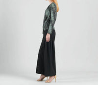 Clara Sunwoo - Crinkle Pleat Knit 2pc Cardigan And Cowl Tank Twinset