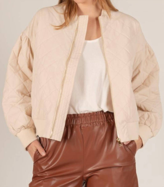 Before You Collection - Quilted Nylon Puff Bomber Jacket