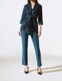 Joseph Ribkoff - Stretch Taffeta Front Tie Cover Up