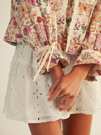 LovLov Heart Pockets Ruffled Wrists Jacket in floral - women's jacket - view 5