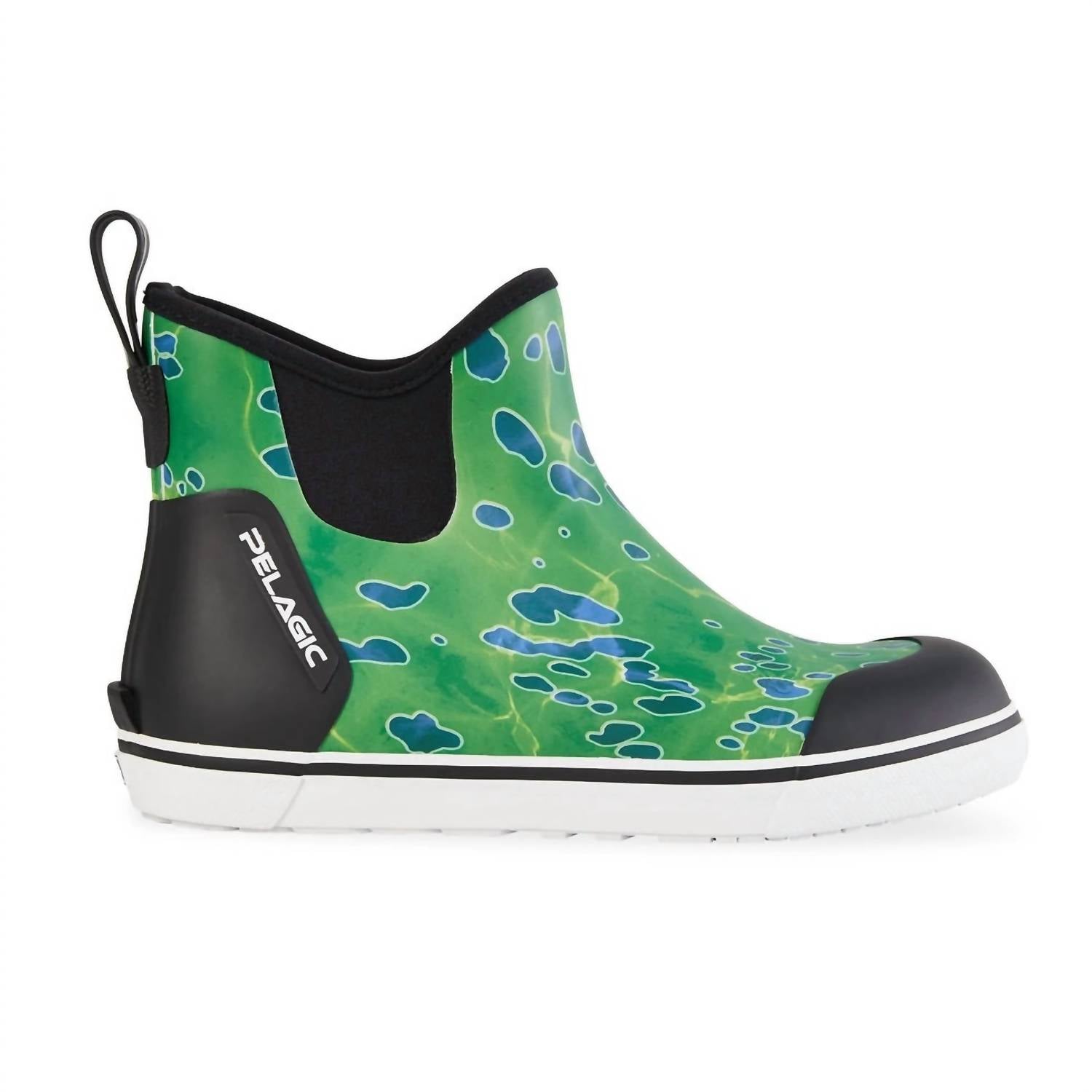 Pelagic Men's Pursuit 6" Ankle Deck Boots in green - men's shoe - detail view