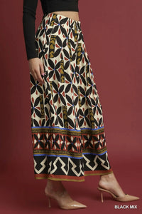 Umgee - Mix Printed Skirt Pants