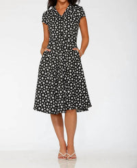 Orchid Bloom - Cat Paw Swing Dress