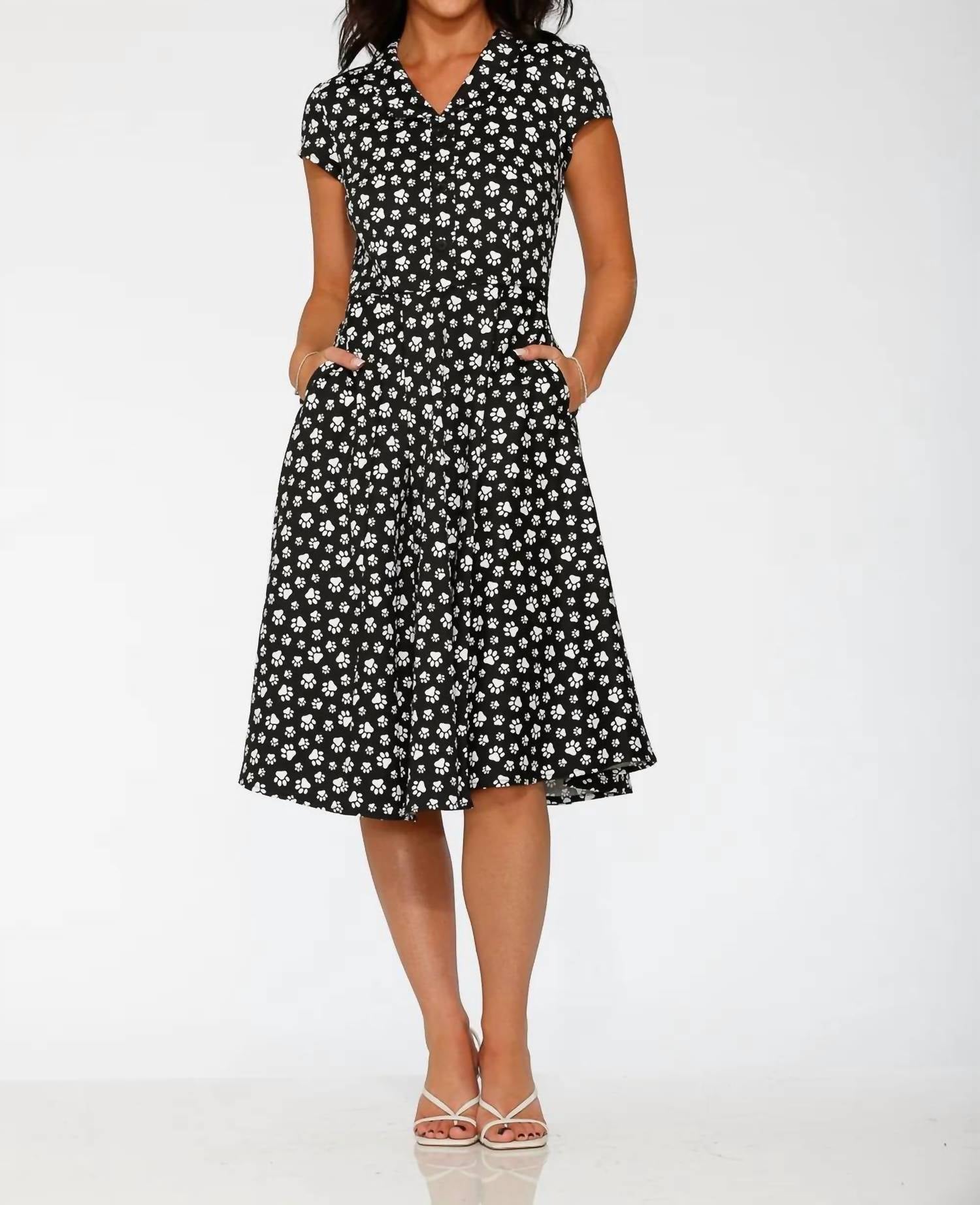 Orchid Bloom - Cat Paw Swing Dress