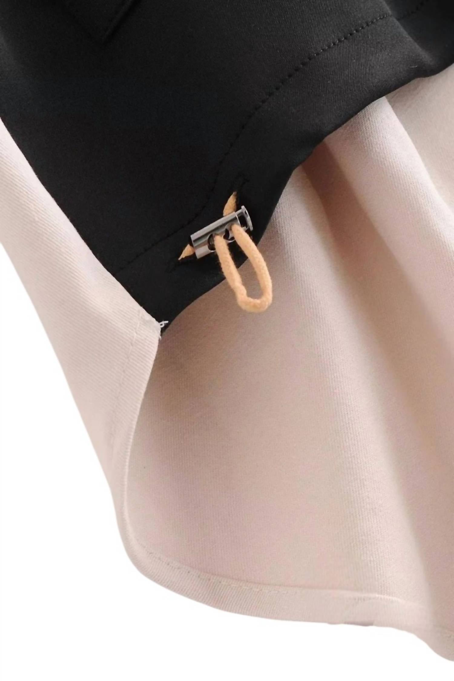 Sundayup - McKenna Contrast Front Zipper Hoodie Jacket