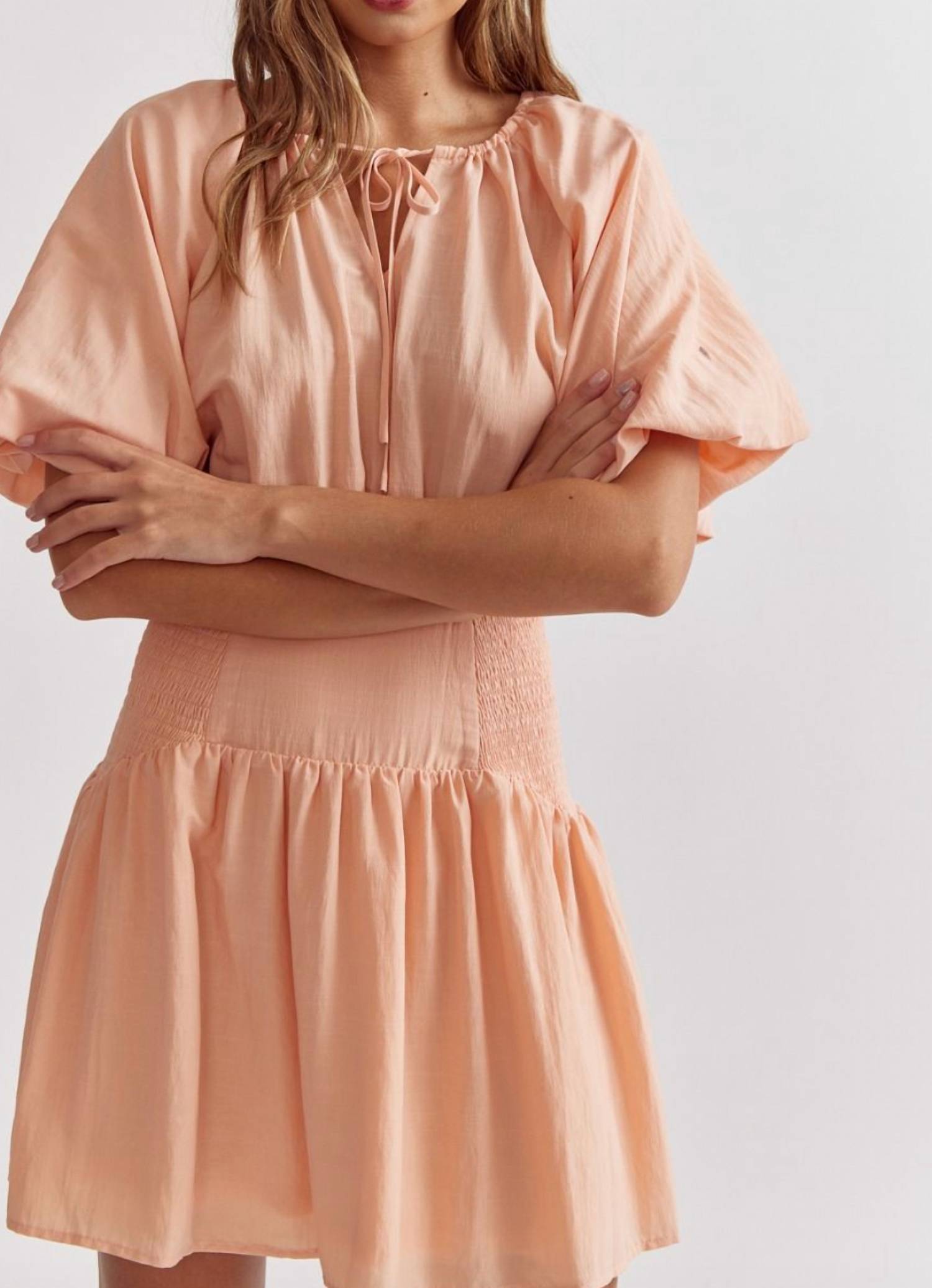 Entro - Puff Sleeve Mini Dress