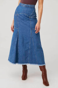 Spell - Muse Denim Maxi Skirt