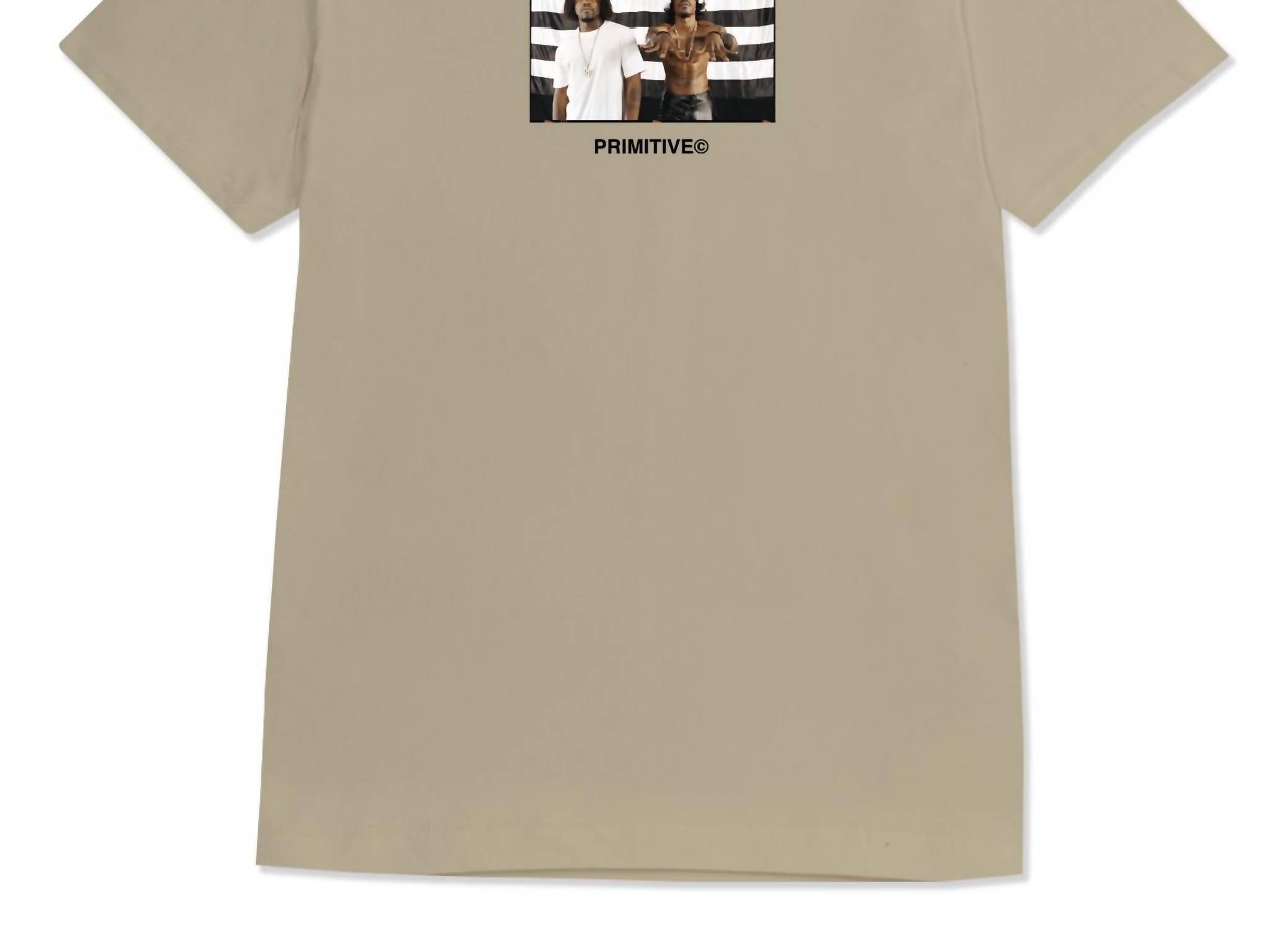 Primitive Unisex - Outkast Stripes T-shirt in sand - men's t-shirt