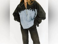 Bucketlist - Colby Denim Pullover Top