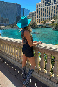 2Flyco - Round Up Fringed Vegan Leather Western Skort