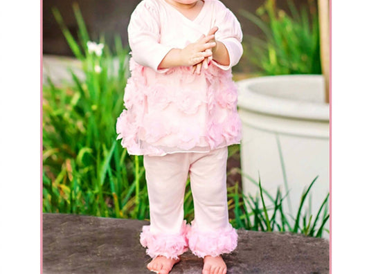 Haute Baby - Baby Girls Emma Rose 2 Pc. Legging Set