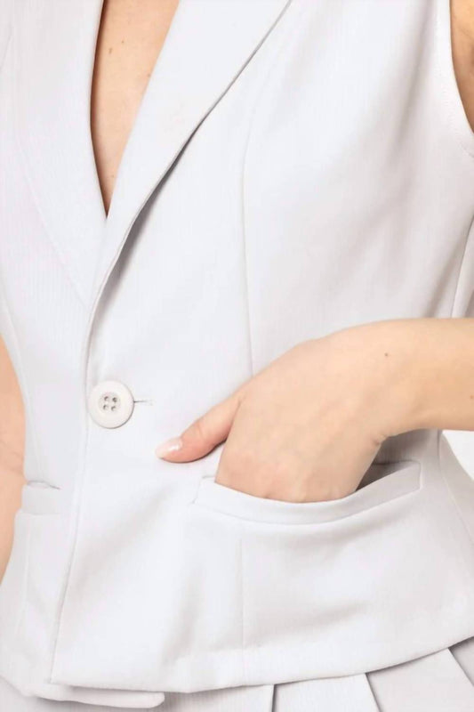 Mono B - Button Down Stretch Vest