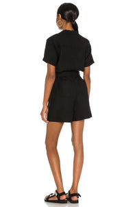 Rails - Georgie Linen Blend Shorts Romper