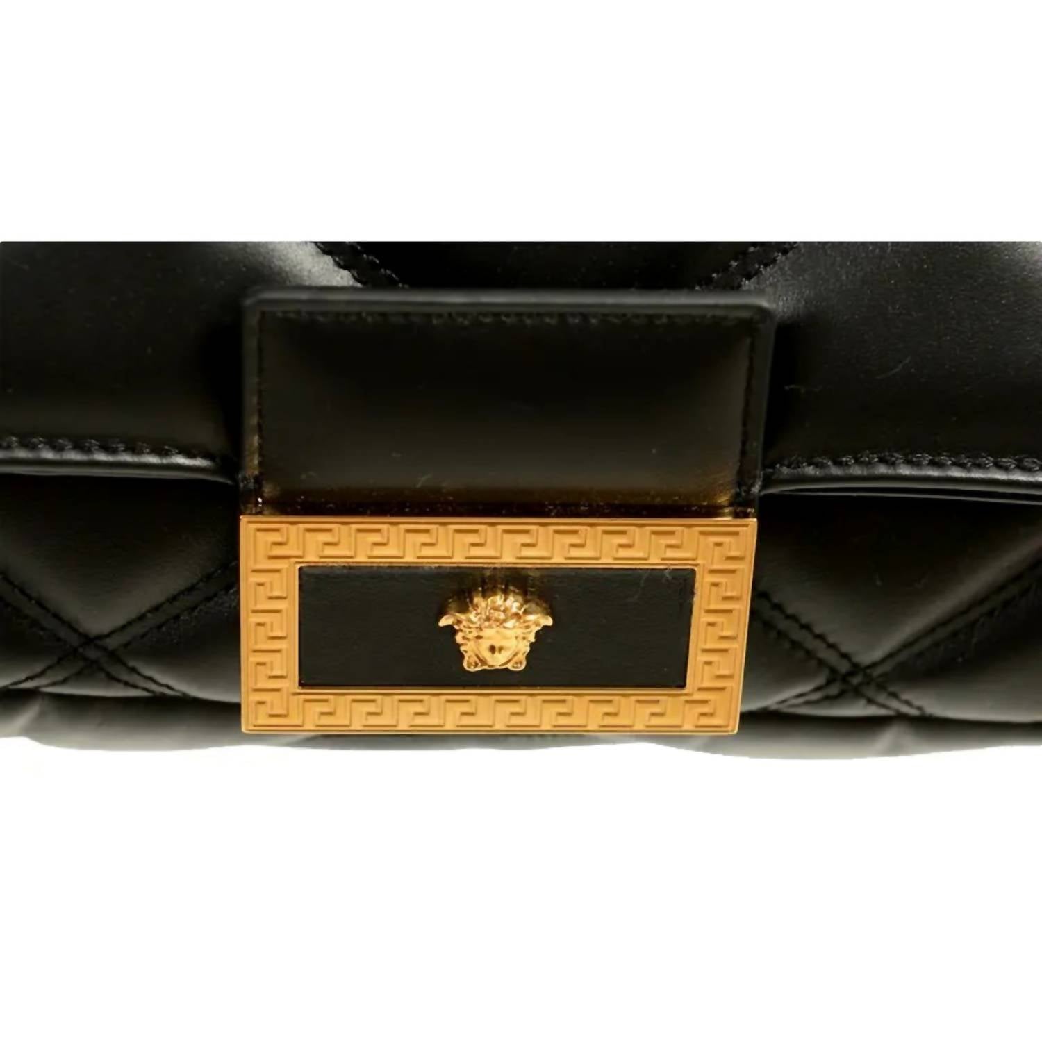 Versace - Women's La Medusa Chain Quilted Calfskin Leather Crossbody Bag