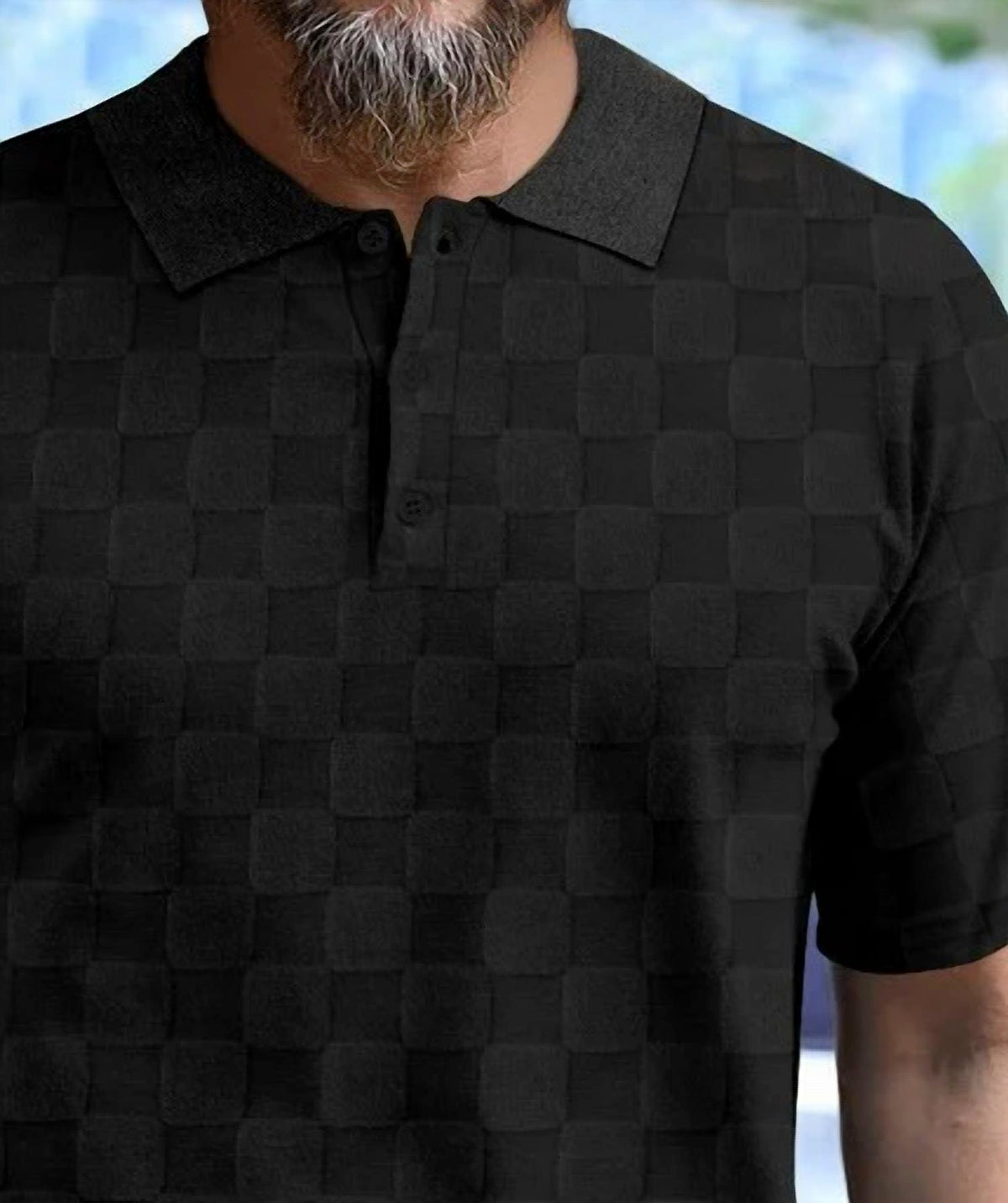 Marina Threads - Checkered Polo Shirt