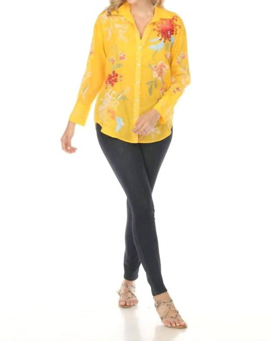 Johnny Was - MALORY RELAXED SEAMED SHIRT