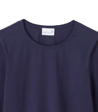 Cartolina Nantucket Women's Dylan Long Sleeve Tee in midnight blue - women's long sleeve top - detail view
